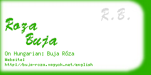 roza buja business card